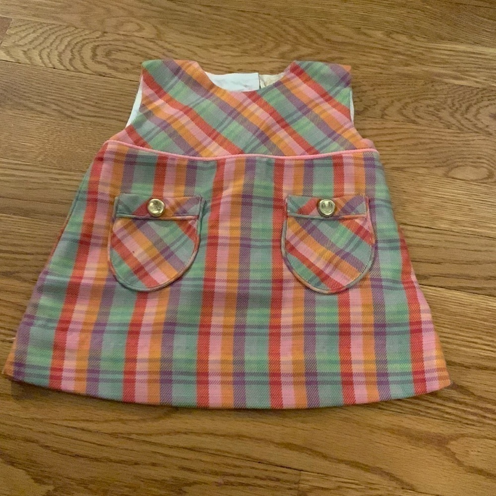 Beaufort Bonnet Company Jill Jumper in Lincoln Park Plaid 6-12M